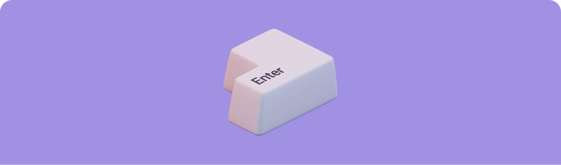 An enter key on its own