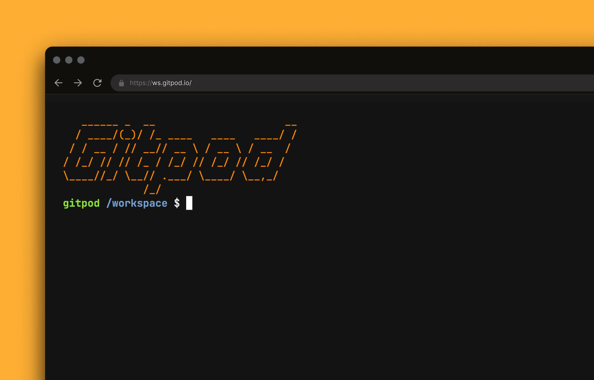 A screenshot of the new Browser Terminal feature in Gitpod.