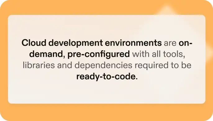 Cloud Development Environment - CDE Definiton