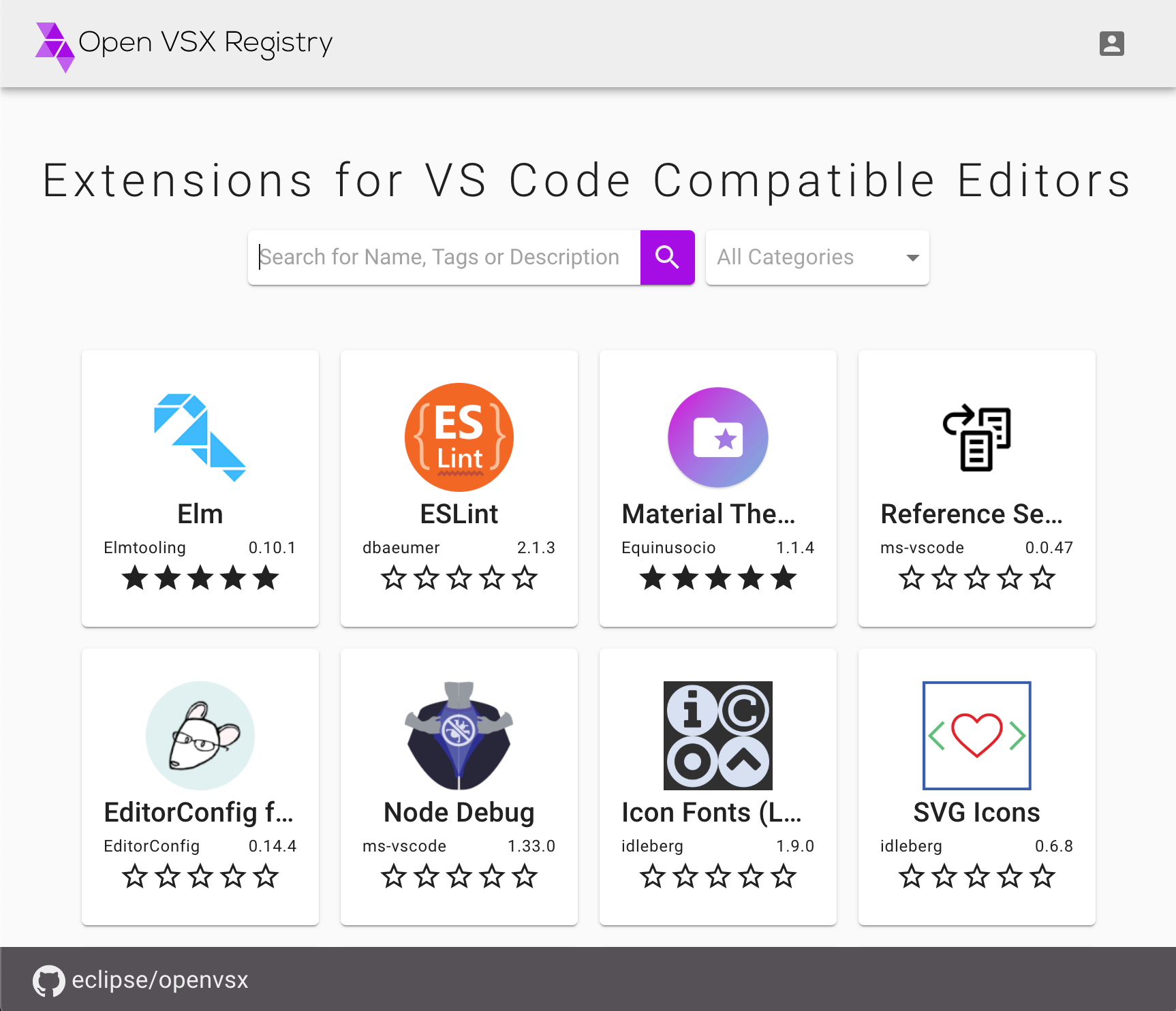 Open VSX Registry