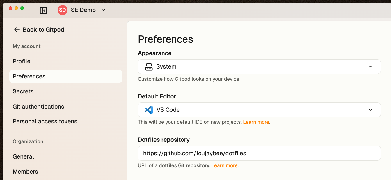 Adding dotfiles