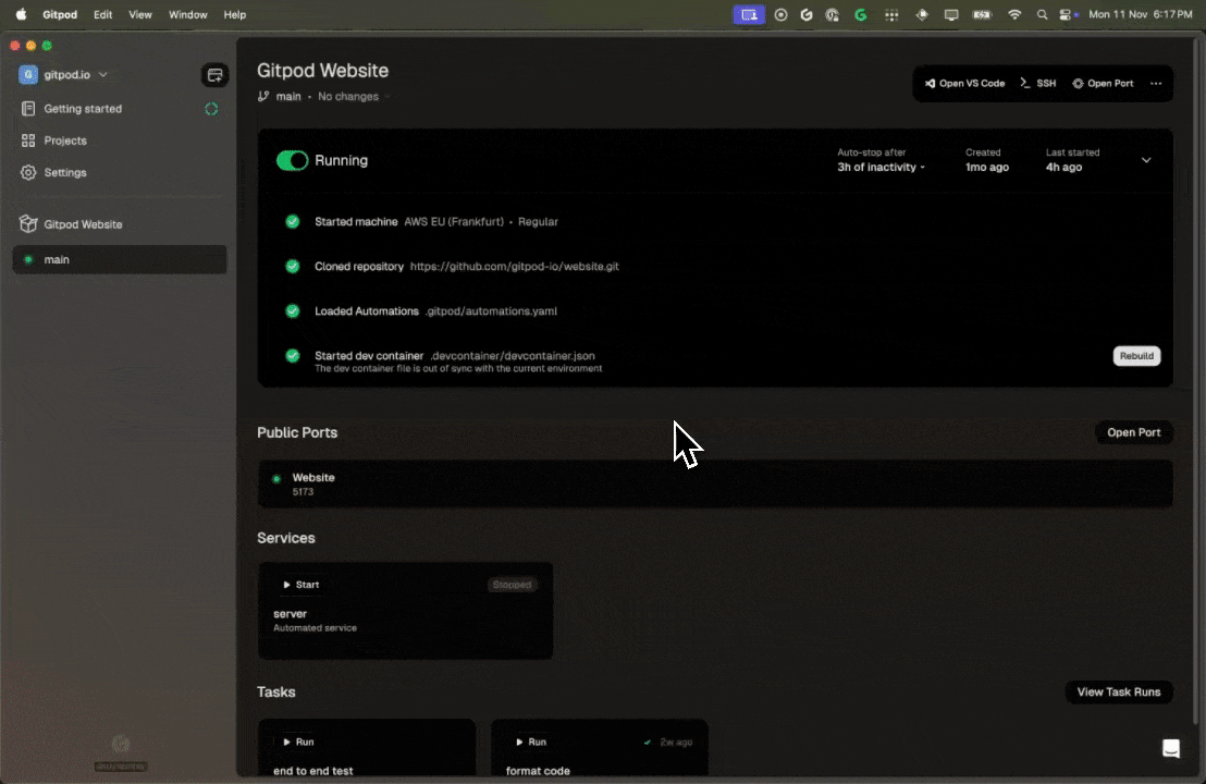 Gitpod Flex VS Code extension