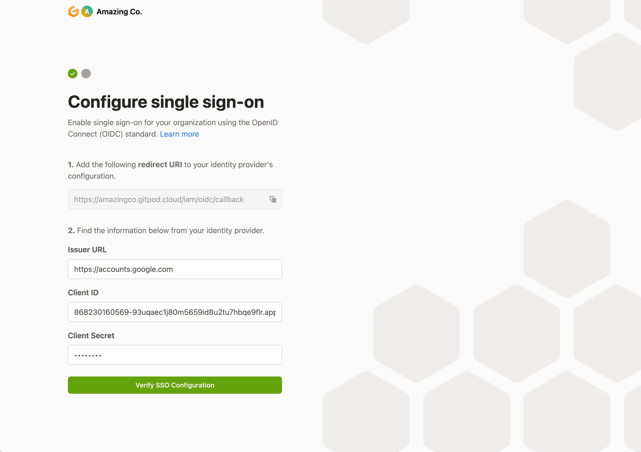 Configure Single Sign-on