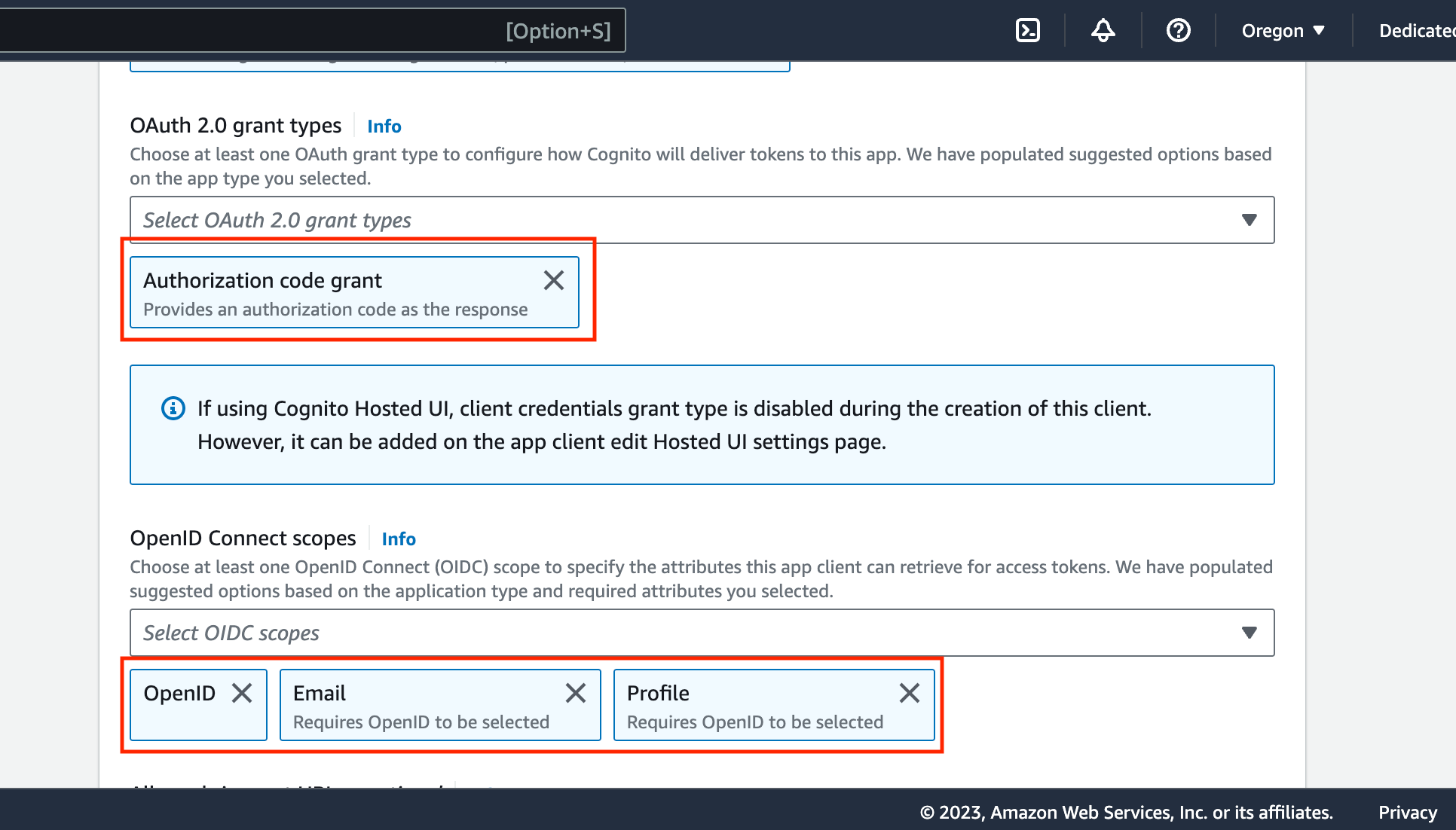 Required callback url