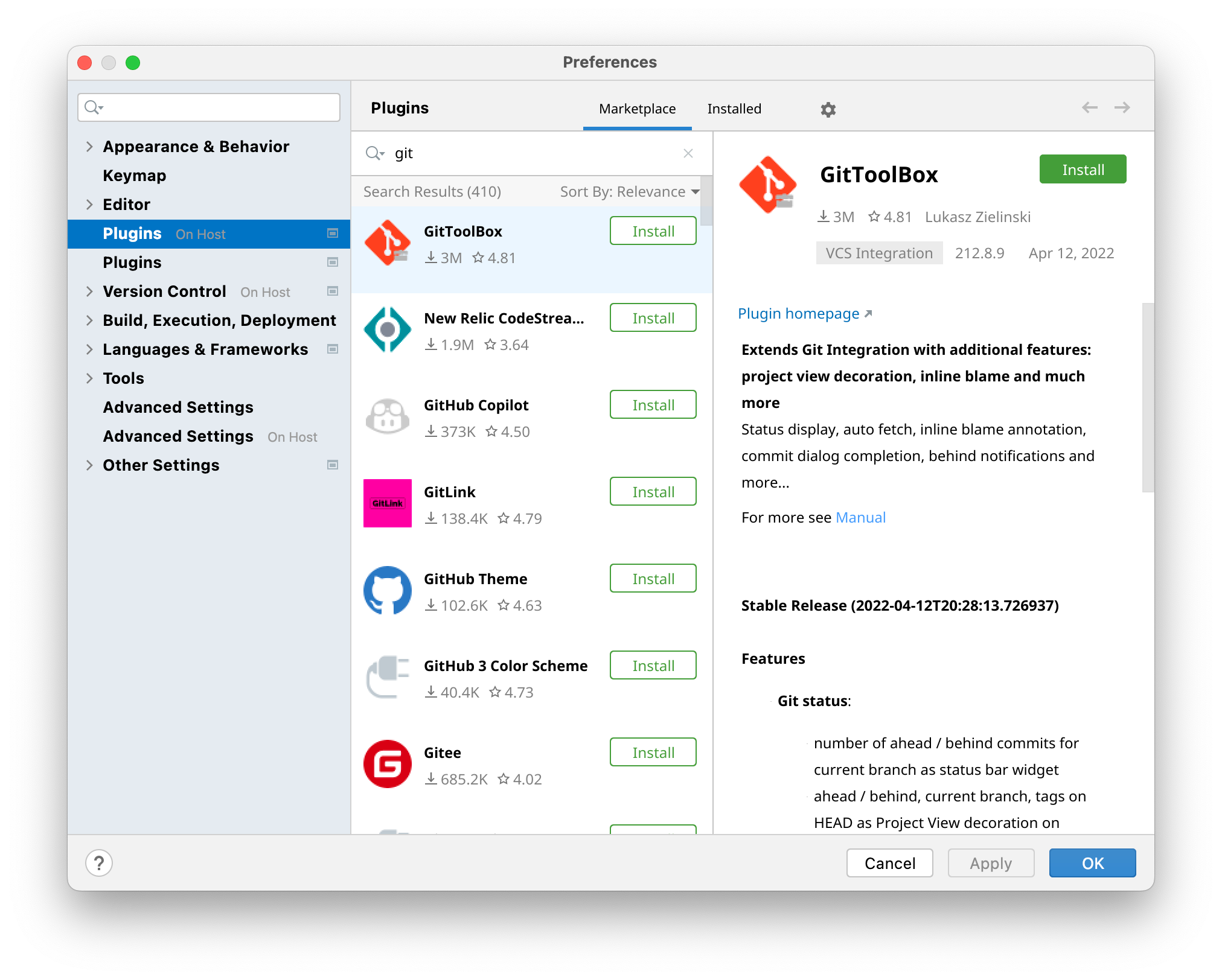 Install a plugin on WebStorm backend