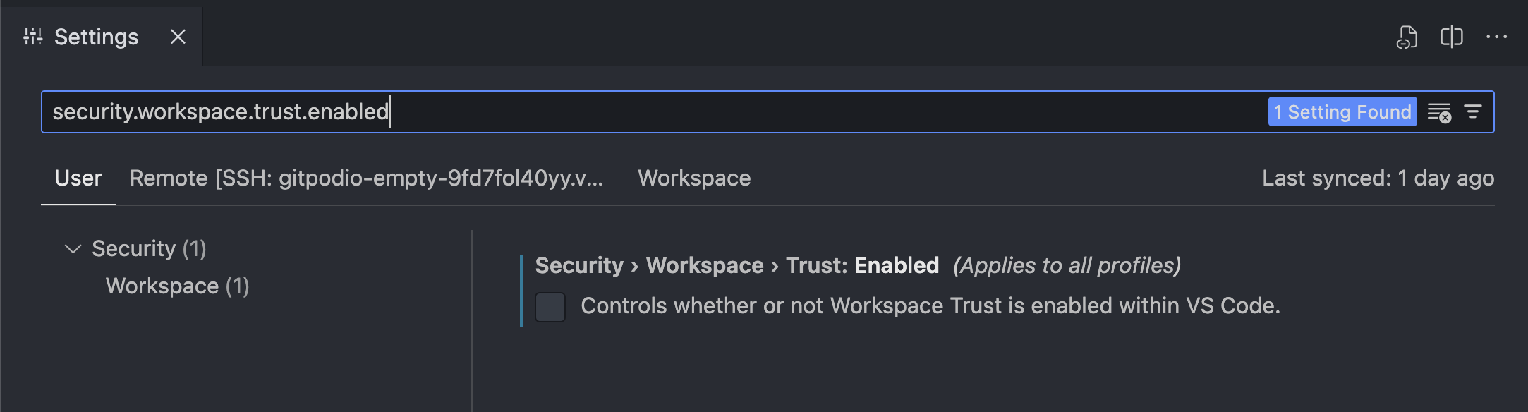 Manage workspace settings