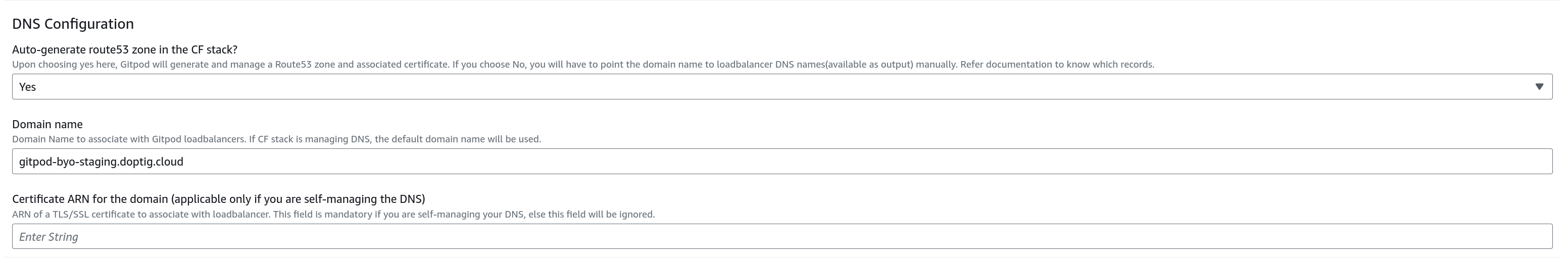 DNS Configuration