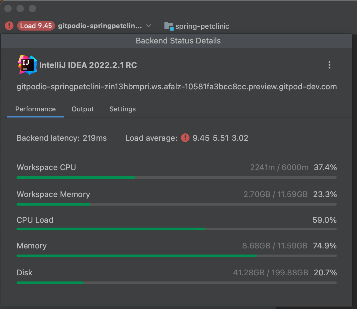 jetbrains performance