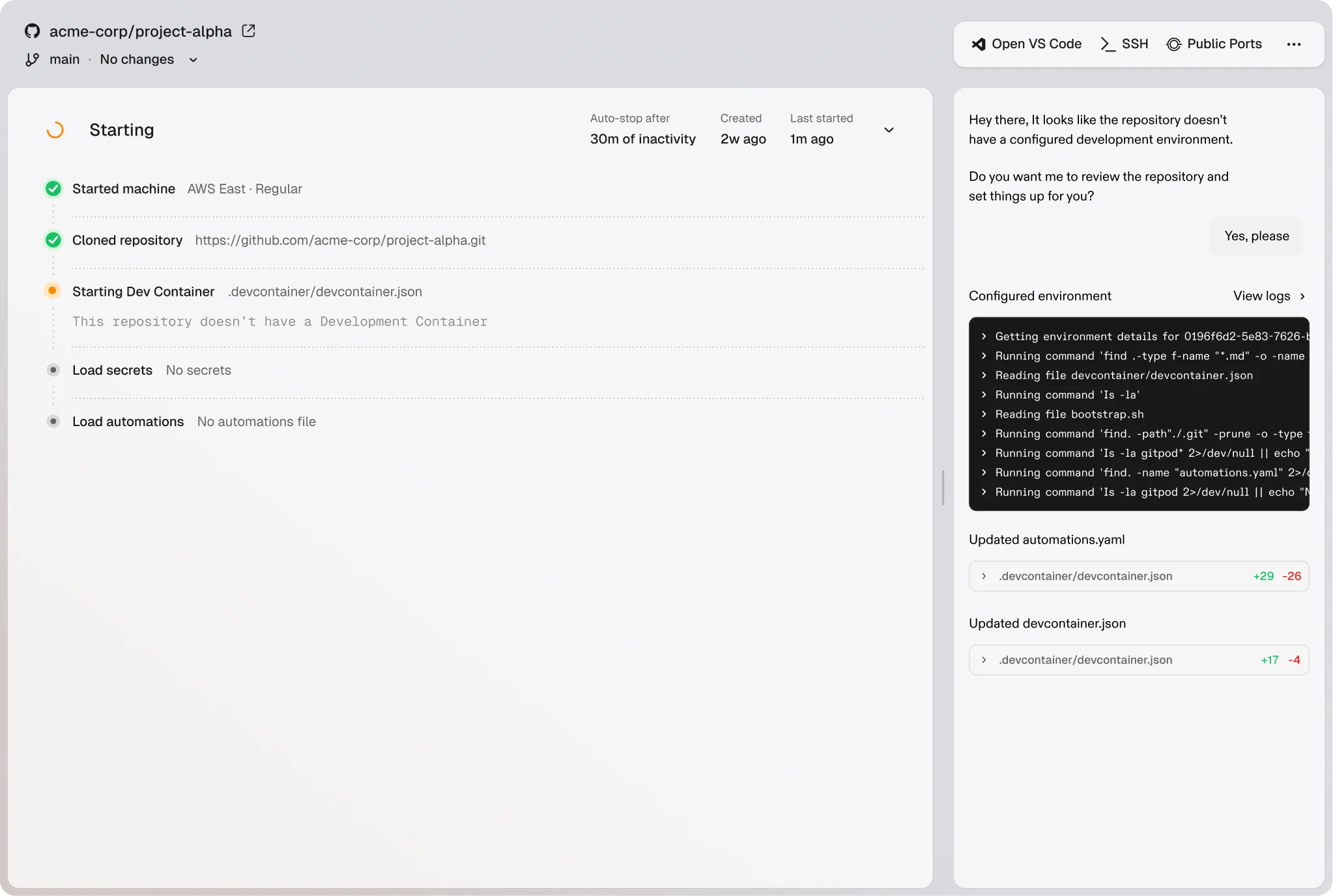 Ona application preview