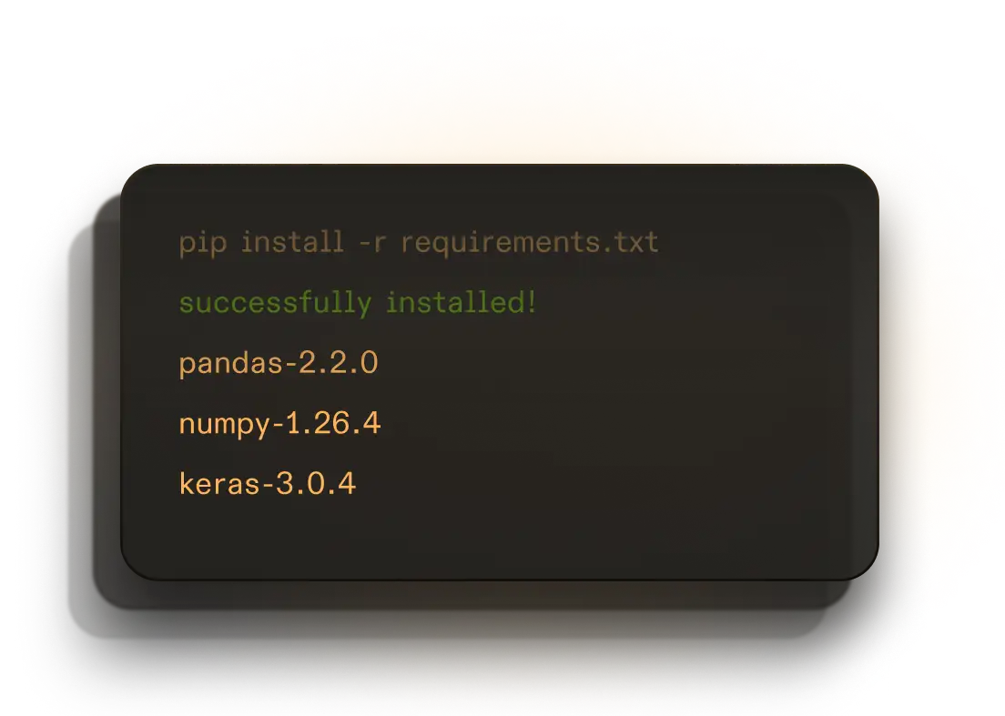 Installing Python packages on Gitpod to represent standard enrionment
