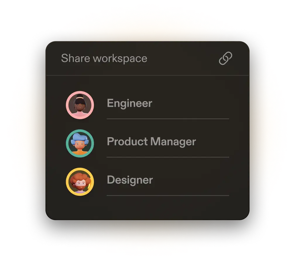 Share workspace with Contrcators